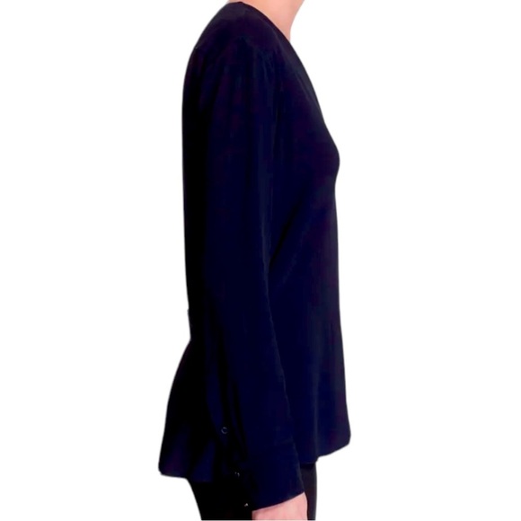 $360 Helmut Lang Vintage Top Medium Split Back Silk Wear 2 Ways Open Slit Back - Picture 5 of 16